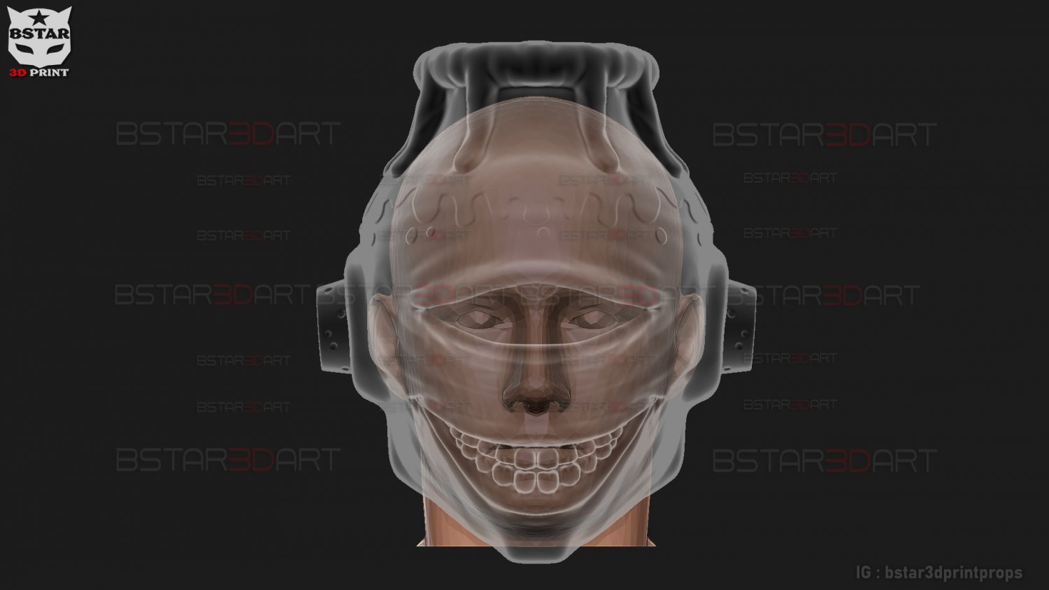 STL file Jogo Mask - Jujutsu Kaisen cosplay 🔫・3D printer design to  download・Cults