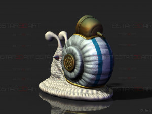 One Piece LA - Den Den Mushi - Transponder Snail High Quality Model Cetak 3D