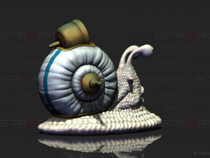 One Piece LA - Den Den Mushi - Transponder Snail High Quality Model Cetak 3D