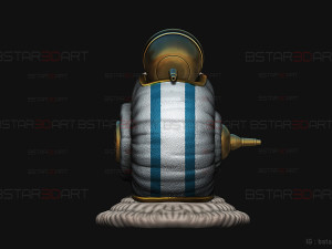 One Piece LA - Den Den Mushi - Transponder Snail High Quality Model Cetak 3D