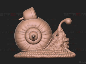 One Piece LA - Den Den Mushi - Transponder Snail High Quality Model Cetak 3D
