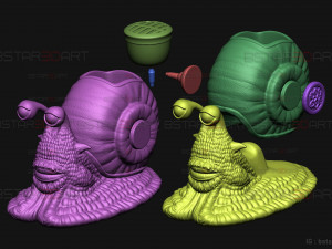 One Piece LA - Den Den Mushi - Transponder Snail High Quality Model Cetak 3D