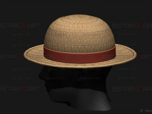 One Piece LA - Luffy Hat High Quality 3D Print Model