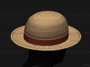 One Piece LA - Luffy Hat High Quality 3D Print Model