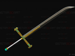 Yoru Sword - Mihawk Weapon High Quality - One Piece Live Action Modèles 3D en vedette