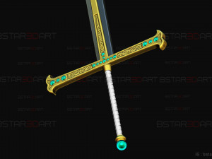 Yoru Sword - Mihawk Weapon High Quality - One Piece Live Action Modèles 3D en vedette