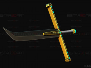 Yoru Sword - Mihawk Weapon High Quality - One Piece Live Action Modèles 3D en vedette