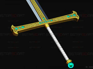 Yoru Sword - Mihawk Weapon High Quality - One Piece Live Action 3D Print Model