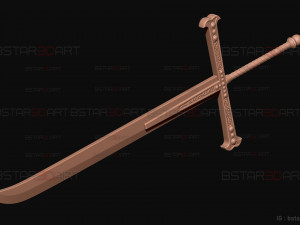 Yoru Sword - Mihawk Weapon High Quality - One Piece Live Action Modèles 3D en vedette