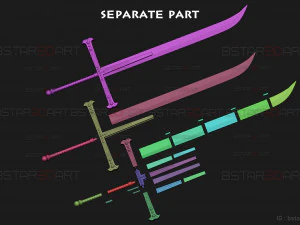 Yoru Sword - Mihawk Weapon High Quality - One Piece Live Action 3D Print Model