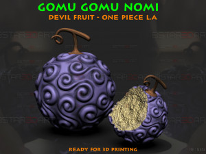 Gomu Gomu No Mi -Luffy Devil Fruit in One Piece LA 3D Print Model