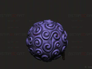 Gomu Gomu No Mi -Luffy Akuma no Mi em One Piece LA Modelo de Impressão 3D