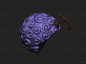 Gomu Gomu No Mi -Luffy Akuma no Mi em One Piece LA Modelo de Impressão 3D