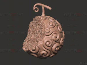 Gomu Gomu No Mi -Luffy Akuma no Mi em One Piece LA Modelo de Impressão 3D