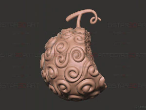 Gomu Gomu No Mi -Luffy Akuma no Mi em One Piece LA Modelo de Impressão 3D