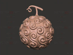 Gomu Gomu No Mi -Luffy Akuma no Mi em One Piece LA Modelo de Impressão 3D