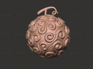 Gomu Gomu No Mi -Luffy Akuma no Mi em One Piece LA Modelo de Impressão 3D