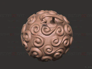 Gomu Gomu No Mi -Luffy Akuma no Mi em One Piece LA Modelo de Impressão 3D