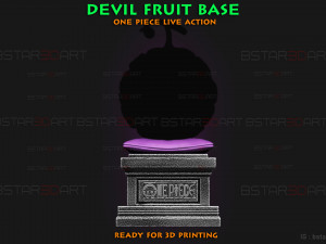 Stand Base Devil Fruit in One Piece 3D Print Model