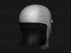 Black Sperm Mask - One Punch Man Cosplay 3D Print Model
