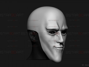 Black Sperm Mask - One Punch Man Cosplay 3D Print Model