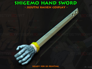 Shigemo Hand Sword - Jujutsu Kaisen Cosplay 3D-printmodel