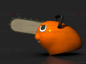 Pochita Mask - Chainsaw Man Cosplay 3D Print Model
