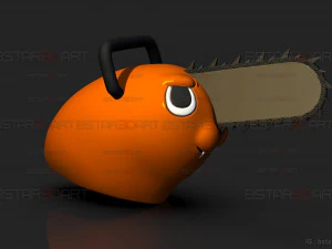 Pochita Mask - Chainsaw Man Cosplay 3D Print Model