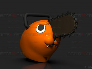 Pochita Mask - Chainsaw Man Cosplay 3D Print Model