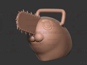 Pochita Mask - Chainsaw Man Cosplay 3D Print Model