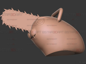 Pochita Mask - Chainsaw Man Cosplay 3D Print Model