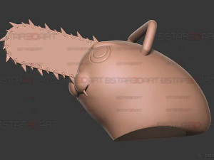 Pochita Mask - Chainsaw Man Cosplay 3D Print Model