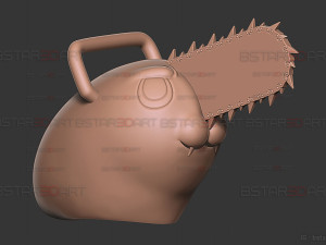 Pochita Mask - Chainsaw Man Cosplay 3D Print Model