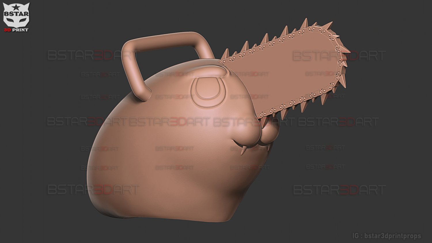 Chainsaw Man Helmet - Denji Cosplay 3D print model 3D Print Model in Toys  3DExport