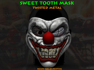 Sweet Tooth Twisted Metal Mask High Quality 3D Print Model