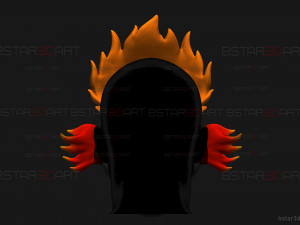 Sweet Tooth Twisted Metal Mask With Hair High Quality 3D Print Model