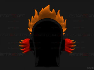 Sweet Tooth Twisted Metal Mask With Hair High Quality 3D Print Model