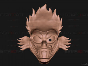 Sweet Tooth Twisted Metal Mask With Hair High Quality 3D Print Model