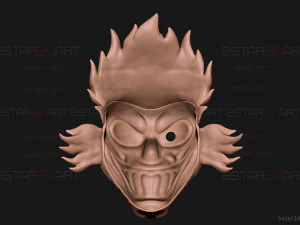 Sweet Tooth Twisted Metal Mask With Hair High Quality 3D Print Model