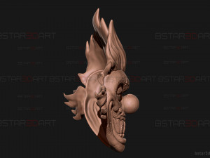 Sweet Tooth Twisted Metal Mask With Hair High Quality 3D Print Model
