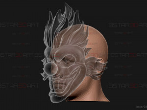 Sweet Tooth Twisted Metal Mask With Hair High Quality 3D Print Model