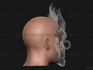 Sweet Tooth Twisted Metal Mask With Hair High Quality 3D Print Model