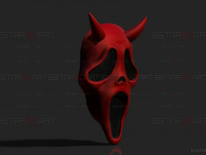 Demon Ghost Face Mask from Dead by Daylight - Halloween Cosplay 3D Print Model
