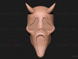 Demon Ghost Face Mask from Dead by Daylight - Halloween Cosplay 3D Print Model