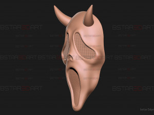Demon Ghost Face Mask from Dead by Daylight - Halloween Cosplay Modelo de impresión 3D