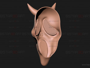Demon Ghost Face Mask from Dead by Daylight - Halloween Cosplay Modelo de impresión 3D