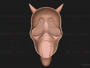 Demon Ghost Face Mask from Dead by Daylight - Halloween Cosplay Modelo de impresión 3D