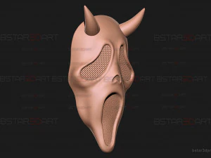 Demon Ghost Face Mask from Dead by Daylight - Halloween Cosplay 3D Print Model