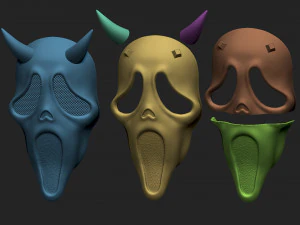 Demon Ghost Face Mask from Dead by Daylight - Halloween Cosplay 3D Print Model