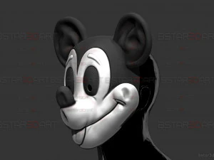 Mickey Mouse Trap Mask - Halloween Cosplay 3D Print Model